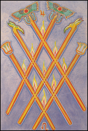 Thoth Tarot Six of Wands (Victory)