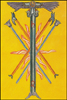 Thoth Tarot Five of Wands (Strife)